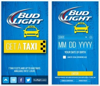 Bud Light Taxi App