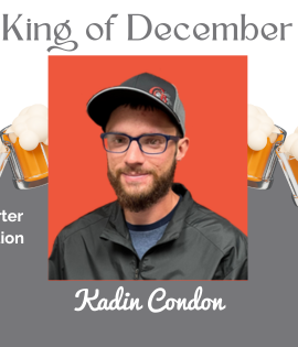 King of December 2024 Kadin Condon